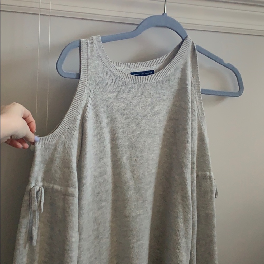 American Eagle open shoulder sweater